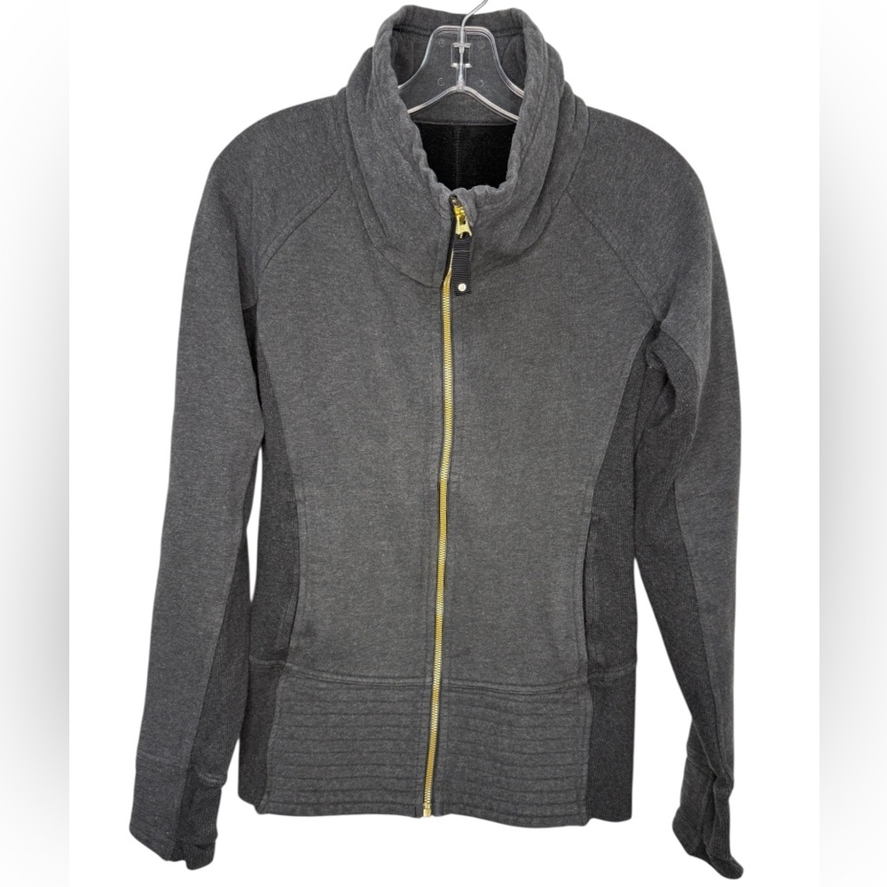 Lululemon Women’s Radiant Jacket Heathered Black Gray Size 6